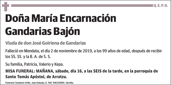 María Encarnación Gandarias Bajón
