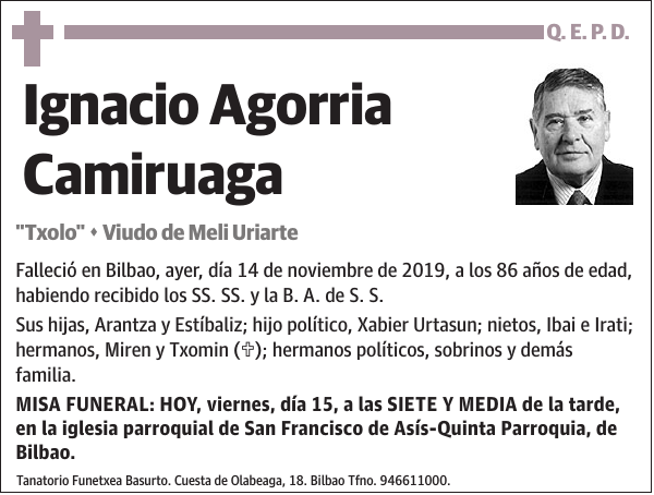 Ignacio Agorria Camiruaga 'Txolo'