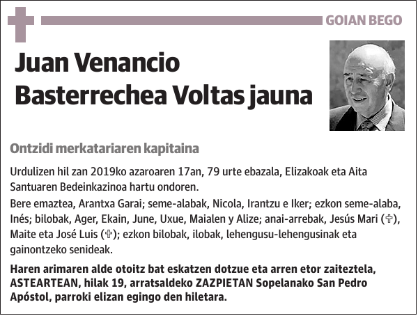 Juan Venancio Basterrechea Voltas