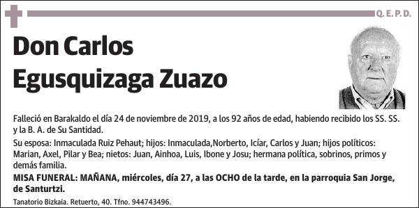 Carlos Egusquizaga Zuazo