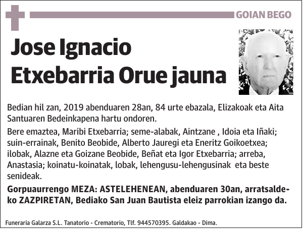 Jose Ignacio Etxebarria Orue