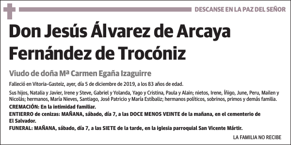 Jesús Álvarez de Arcaya Fernández de Trocóniz