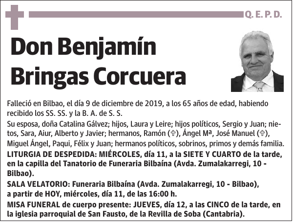 Benjamín Bringas Corcuera