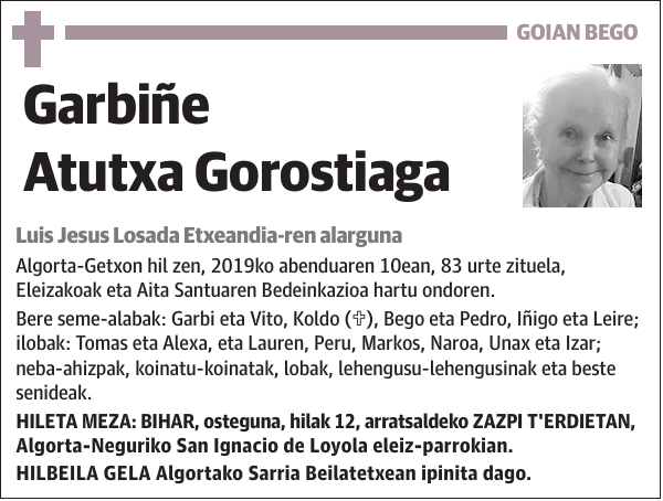 Garbiñe Atutxa Gorostiaga
