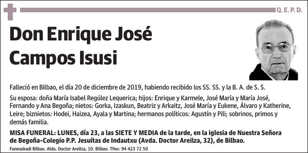 Enrique José Campos Isusi
