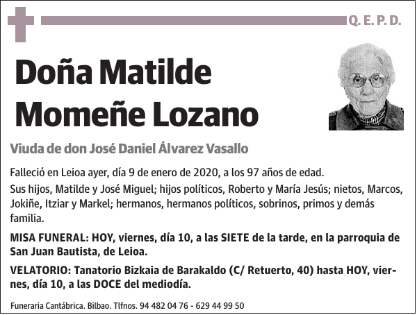 Matilde Momeñe Lozano