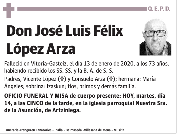 José Luis Félix López Arza