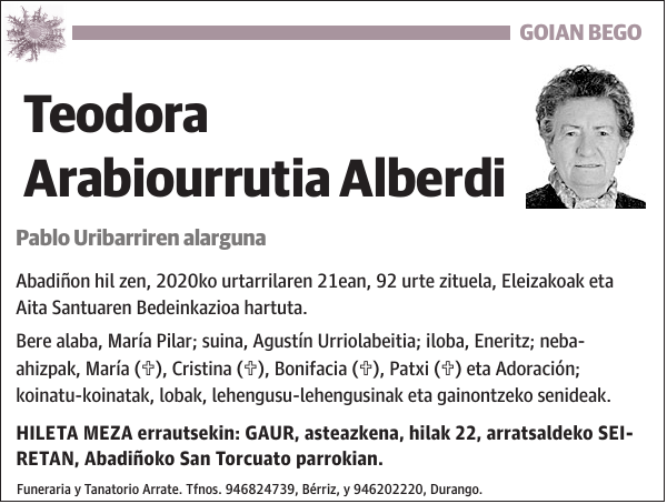 Teodora Arabiourrutia Alberdi