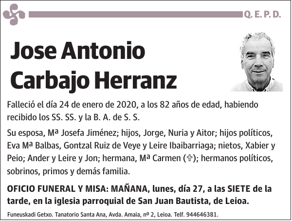 Jose Antonio Carbajo Herranz