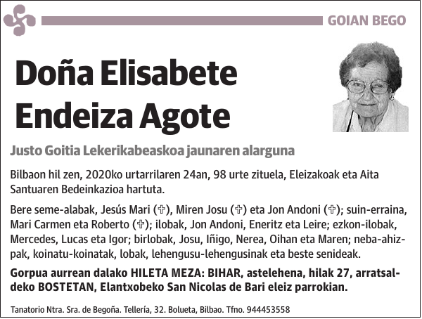 Elisabete Endeiza Agote