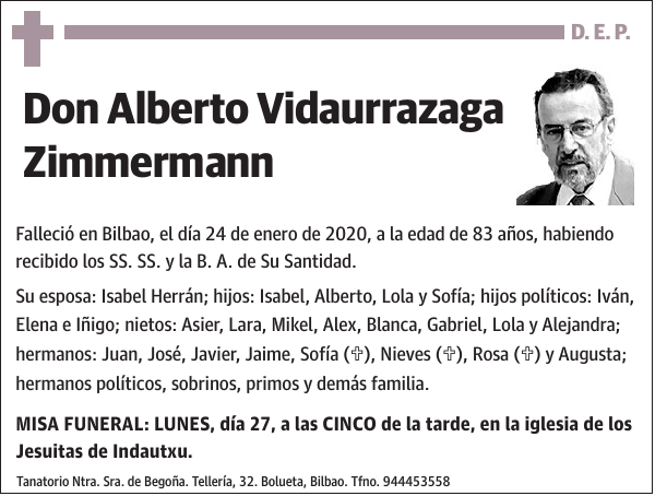 Alberto Vidaurrazaga Zimmermann