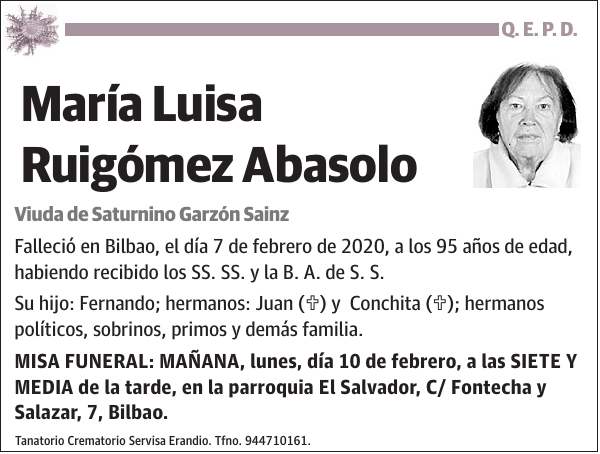 María Luisa Ruigómez Abasolo
