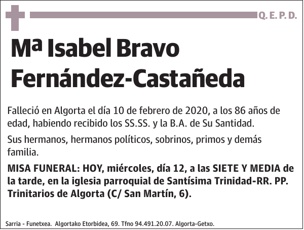 Mª Isabel Bravo Fernández-Castañeda