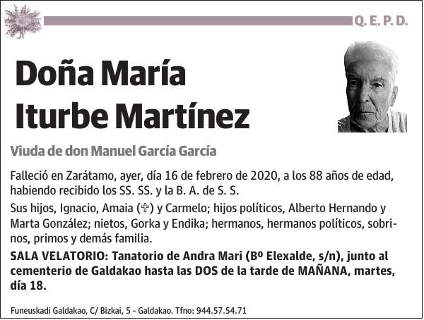María Iturbe Martínez