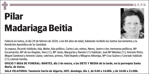 Pilar Madariaga Beitia