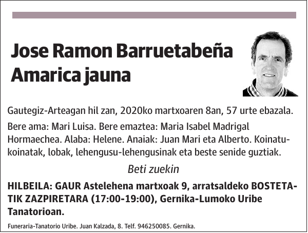 Jose Ramon Barruetabeña Amarica