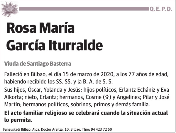 Rosa María García Iturralde