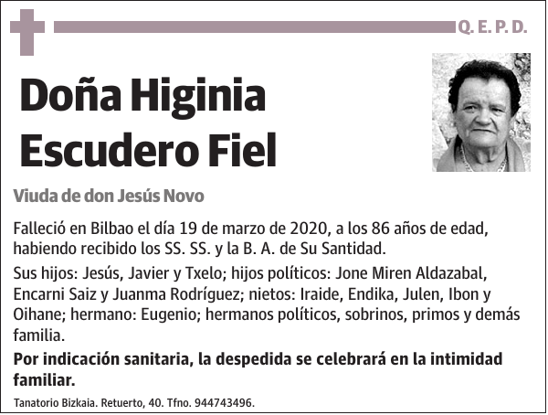 Higinia Escudero Fiel