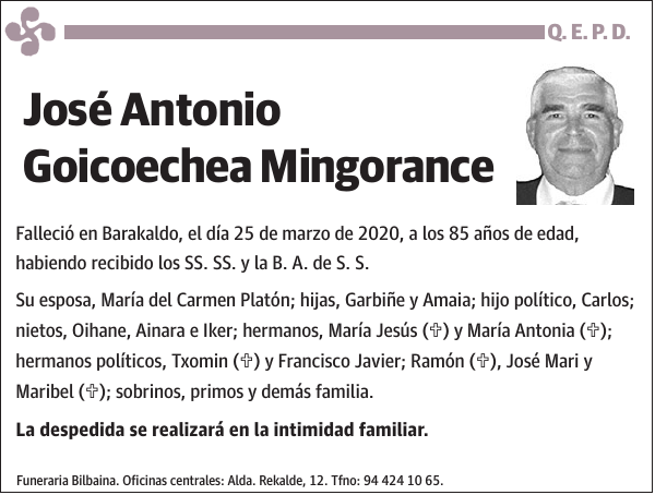 José Antonio Goicoechea Mingorance