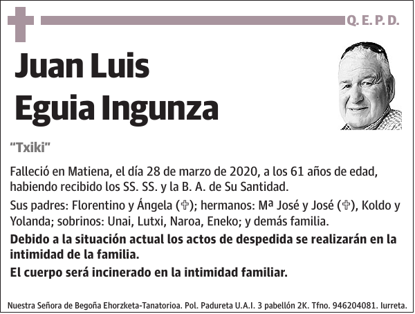 Juan Luis Eguia Ingunza Txiki