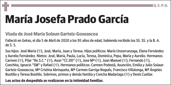 María Josefa Prado García