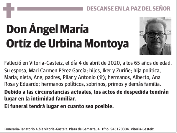 Ángel María Ortíz de Urbina Montoya