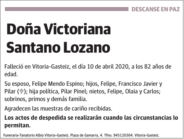 Victoriana Santano Lozano