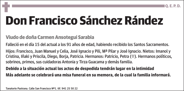 Francisco Sánchez Rández