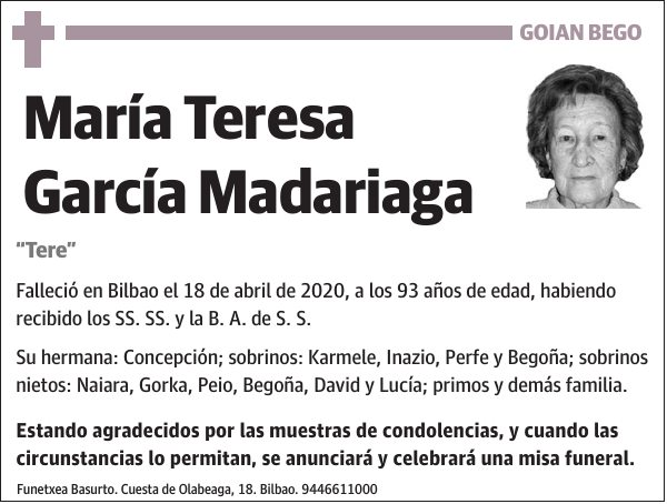 María Teresa García Madariaga