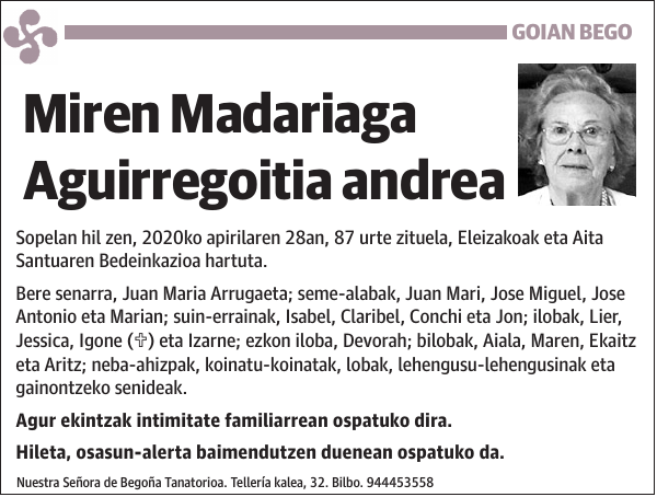 Miren Madariaga Aguirregoitia