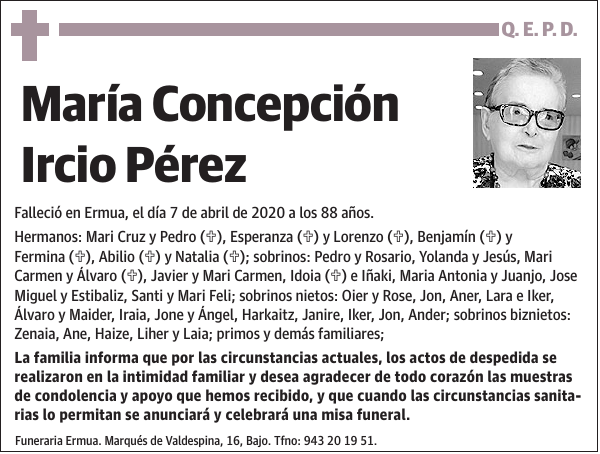 María Concepción Ircio Pérez