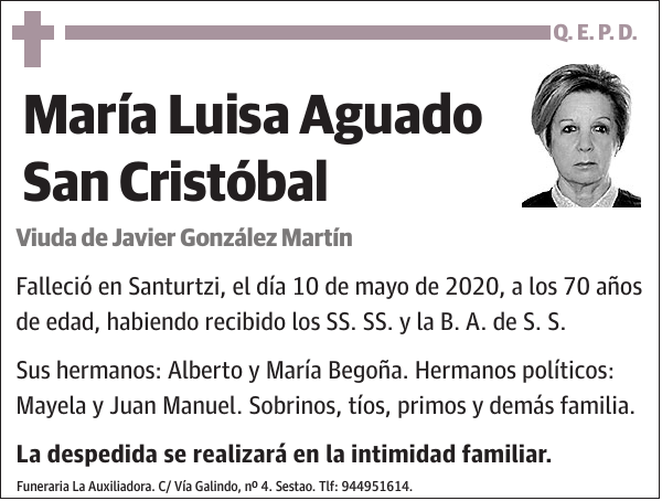 María Luisa Aguado San Cristóbal