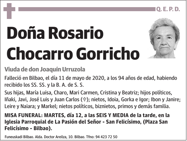 Rosario Chocarro Gorricho