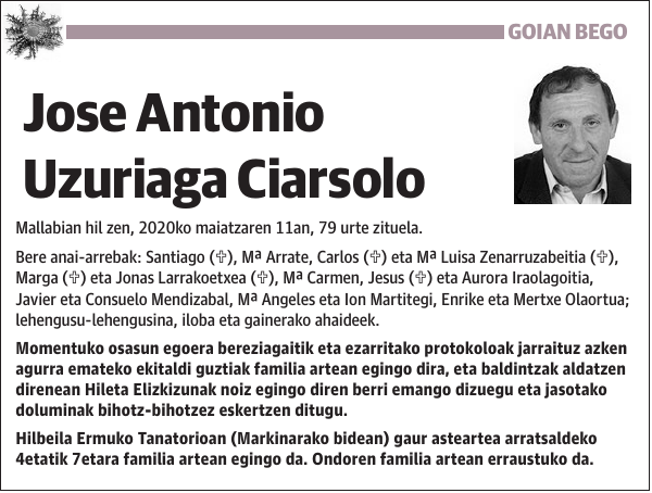 Jose Antonio Uzuriaga Ciarsolo