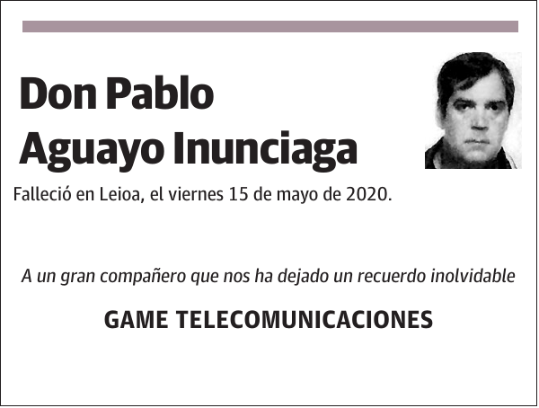 Pablo Aguayo Inunciaga