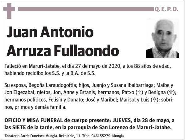 Juan Antonio Arruza Fullaondo
