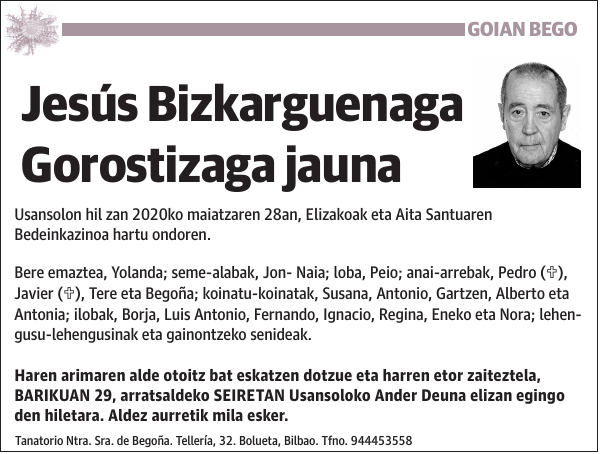 Jesús Bizkarguenaga Gorostizaga