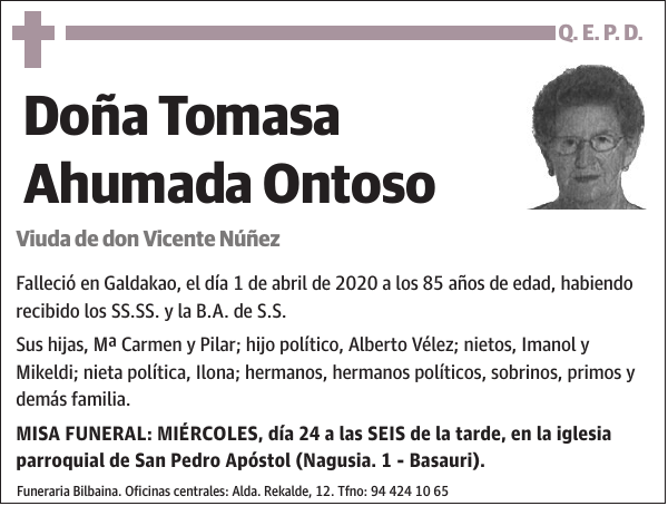 Tomasa Ahumada Ontoso