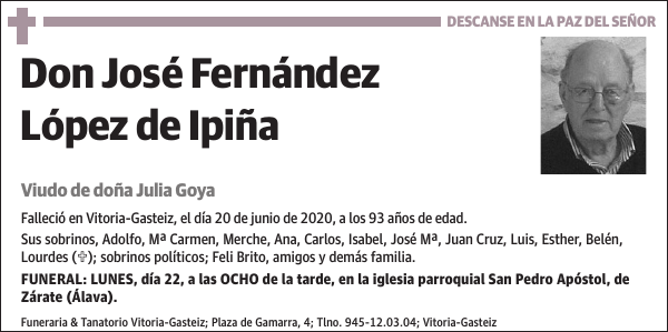 José Fernández López de Ipiña