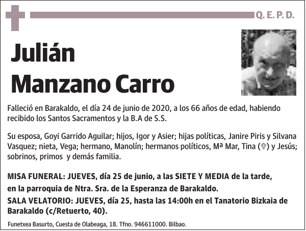 Julián Manzano Carro