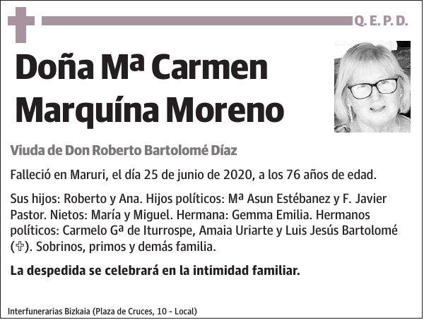 Mª Carmen Marquína Moreno