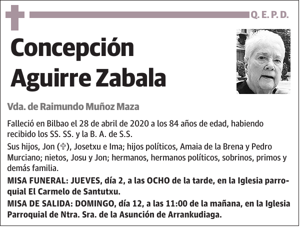 Concepción Aguirre Zabala