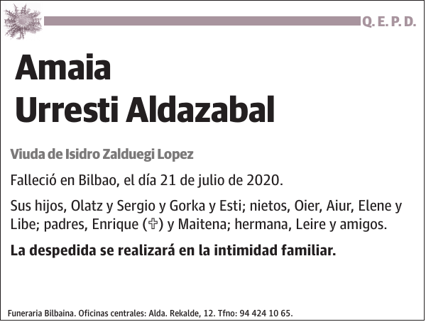 Amaia Urresti Aldazabal