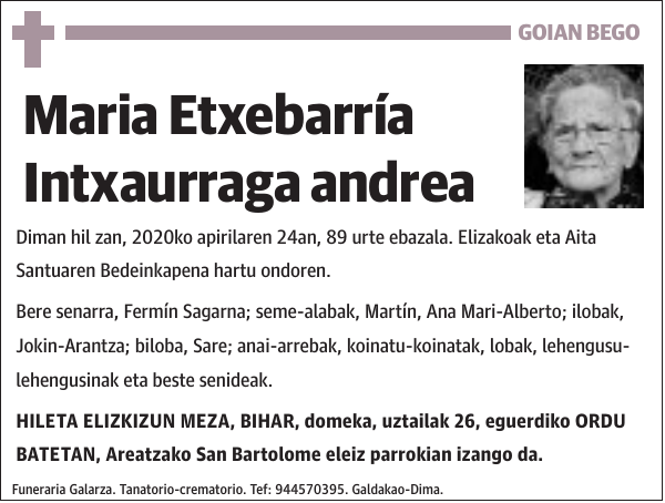 Maria Etxebarría Intxaurraga