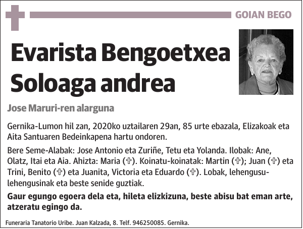 Evarista Bengoetxea Soloaga