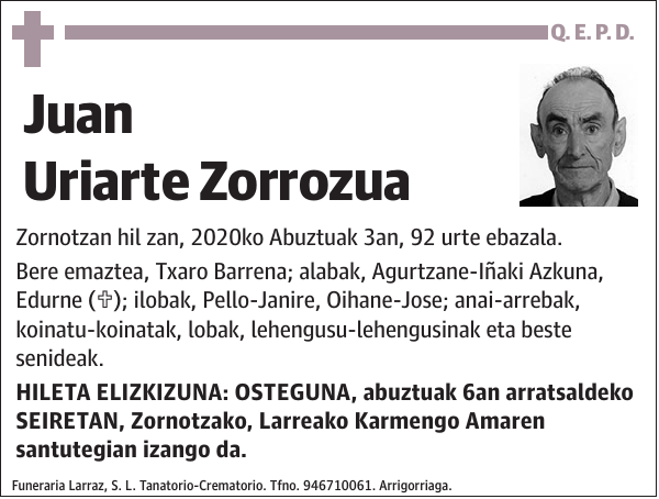 Juan Uriarte Zorrozua