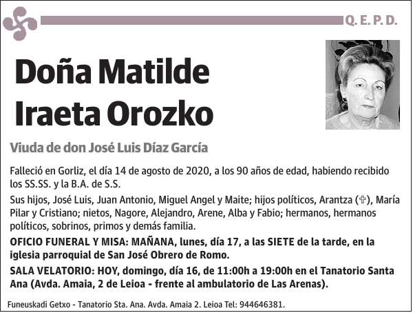 Matilde Iraeta Orozko