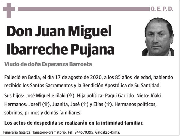 Juan Miguel Ibarreche Pujana