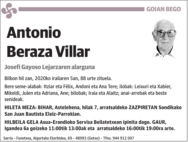 Antonio Beraza Villar