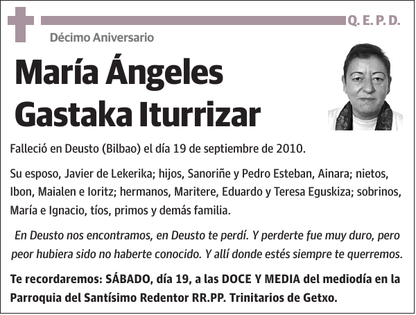 María Ángeles Gastaka Iturrizar